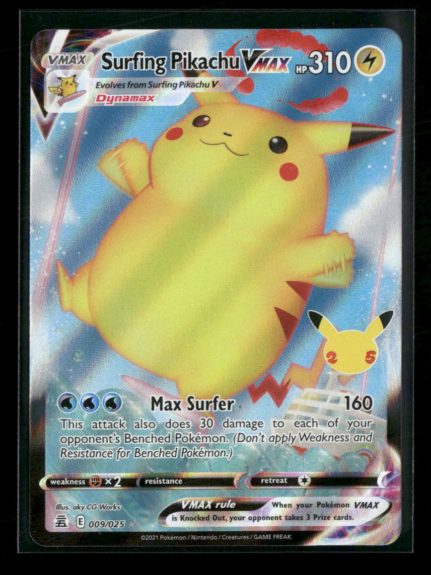 Celebrations Surfing Pikachu VMAX #009/025
