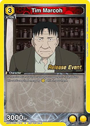 Tim Marcoh (UEPR/FMA-1-014) - UE09BT FULLMETAL ALCHEMIST Release Event Cards