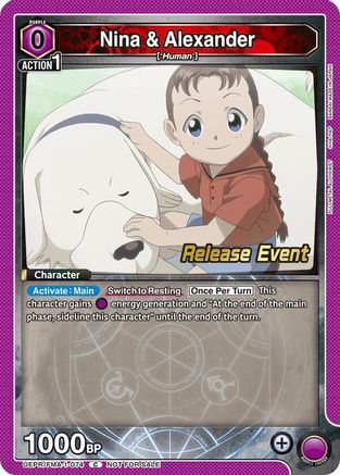 Nina & Alexander (074) (UEPR/FMA-1-074) - UE09BT FULLMETAL ALCHEMIST Release Event Cards