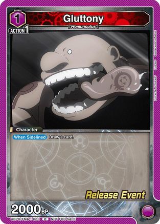 Gluttony (080) (UEPR/FMA-1-080) - UE09BT FULLMETAL ALCHEMIST Release Event Cards
