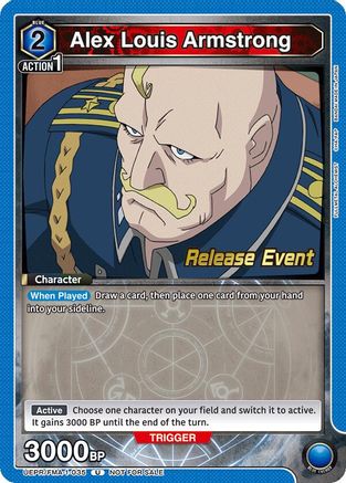 Alex Louis Armstrong (035) (UEPR/FMA-1-035) - UE09BT FULLMETAL ALCHEMIST Release Event Cards