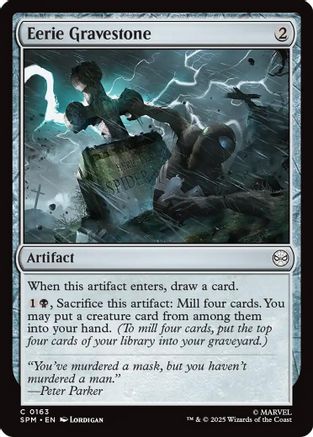 Eerie Gravestone (SPM-163) - Marvel's Spider-Man Foil
