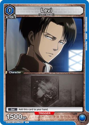 Levi (007) (Box Topper Foil) (UE10BT/AOT-1-007) - UE10BT Attack on Titan Foil