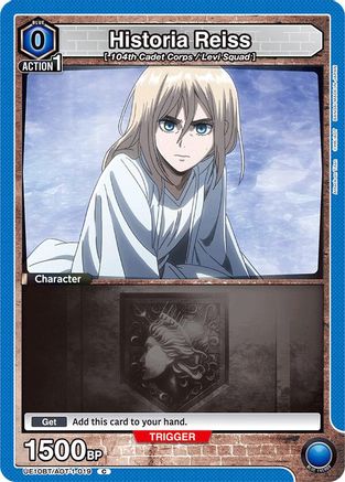 Historia Reiss (019) (Box Topper Foil) (UE10BT/AOT-1-019) - UE10BT Attack on Titan Foil