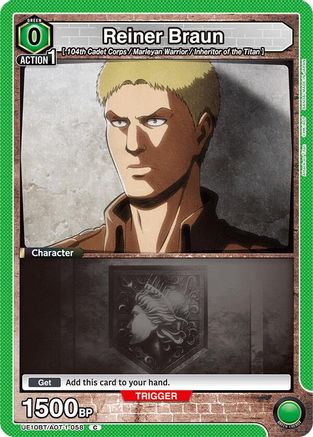 Reiner Braun (058) (Box Topper Foil) (UE10BT/AOT-1-058) - UE10BT Attack on Titan Foil