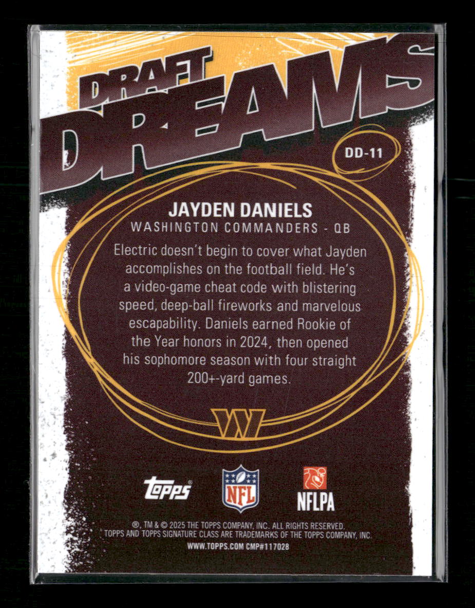 2025 Topps Signature Class Draft Dreams Jayden Daniels #DD-11