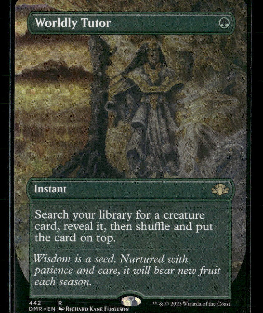 Dominaria Remastered Worldly Tutor (Borderless) #442