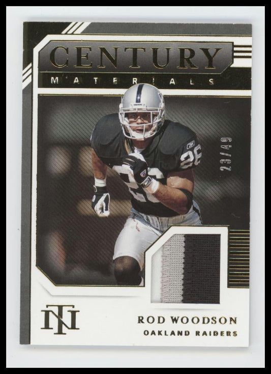 2020 Panini National Treasures Century Materials #/49 Rod Woodson #CM-ROW