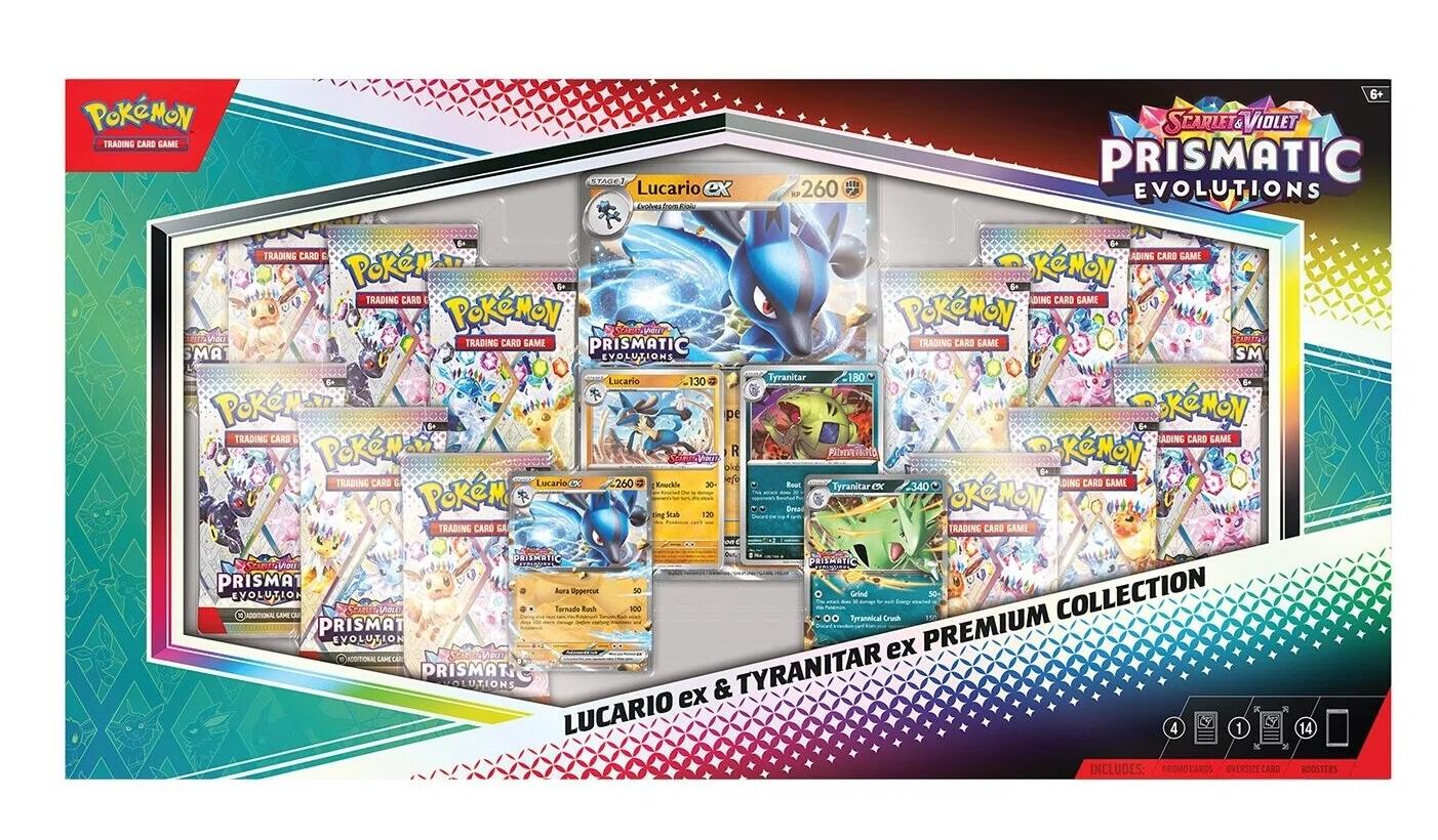 Prismatic Evolutions Lucario ex & Tyranitar ex Premium Collection (Sam's Club) [MCAP] - Golden Apple Comics