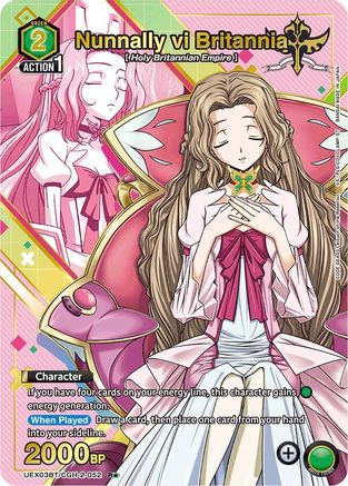 Nunnally vi Britannia (R*) (UEX03BT/CGH-2-052) - UEX03BT CODE GEASS Lelouch of the Rebellion Vol2 Foil
