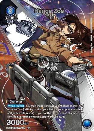 Hange Zoe (003) (U*) (UE10BT/AOT-1-003) - UE10BT Attack on Titan Foil