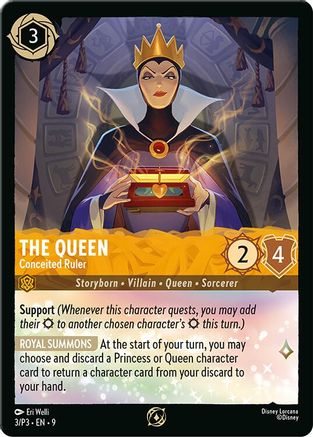 The Queen - Conceited Ruler (3) - Disney Lorcana Promo Cards Cold Foil