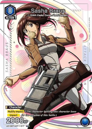 Sasha Braus (017) (U*) (UE10BT/AOT-1-017) - UE10BT Attack on Titan Foil