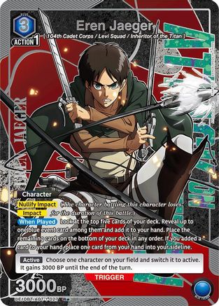 Eren Jaeger (027) (R*) (UE10BT/AOT-1-027) - UE10BT Attack on Titan Foil