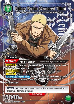 Reiner Braun (Armored Titan) (SR*) (UE10BT/AOT-1-061) - UE10BT Attack on Titan Foil