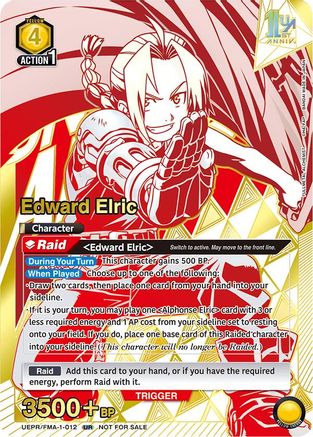 Edward Elric (012) (UEPR/FMA-1-012) - Union Arena Promotion Cards Foil