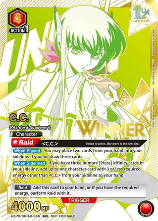 C.C. (066) (Winner) (UEPR/CGH-2-066) - Union Arena Promotion Cards Foil