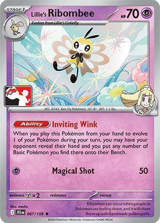 Lillie's Ribombee (067/159) [Prize Pack Series Seven]