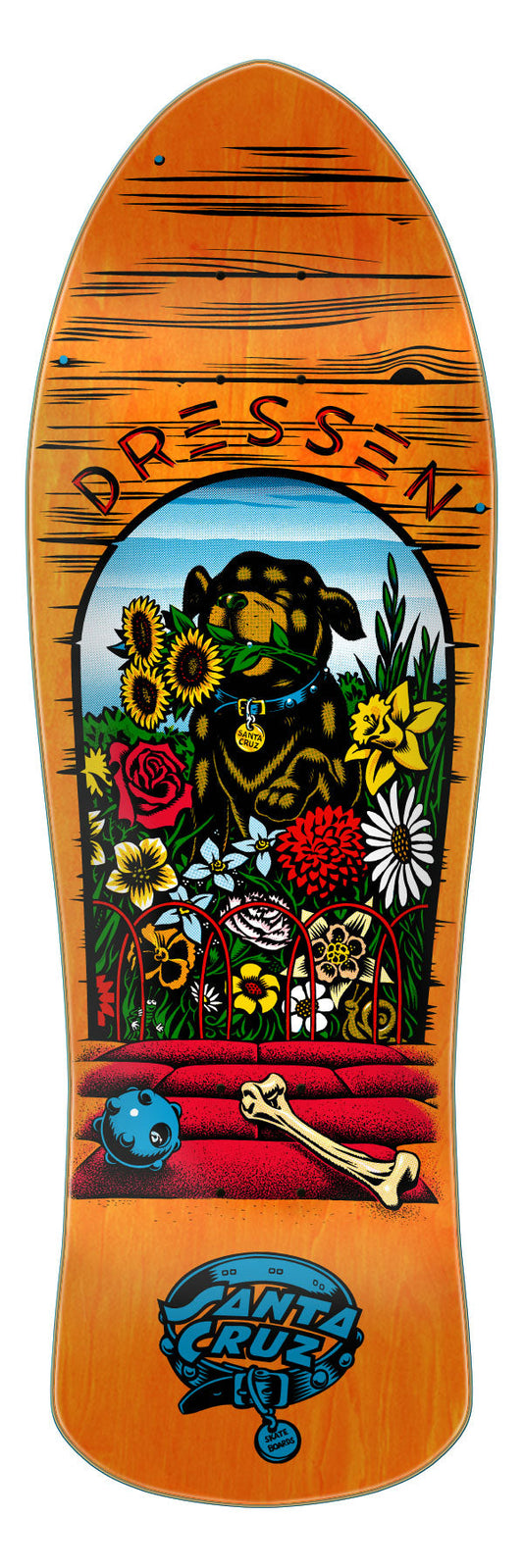 Santa Cruz Dressen Pup Skateboard Deck