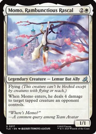 Momo, Rambunctious Rascal (0217) (TLE-217) - Avatar: The Last Airbender: Eternal-Legal