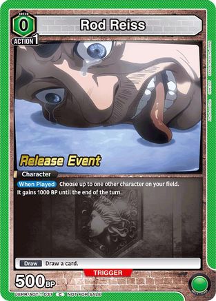 Rod Reiss (UEPR/AOT-1-037) - UE10BT Attack on Titan Release Event Cards