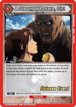 A Steamed Potato, Sir! (UEPR/AOT-1-100) - UE10BT Attack on Titan Release Event Cards