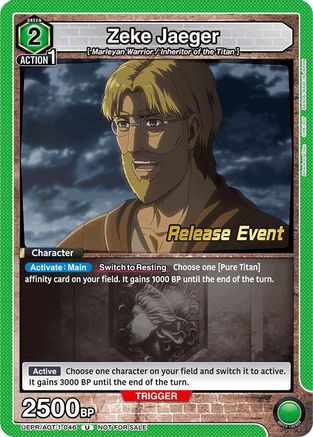 Zeke Jaeger (046) (UEPR/AOT-1-046) - UE10BT Attack on Titan Release Event Cards