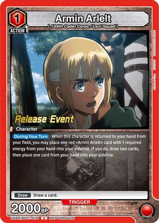 Armin Arlelt (076) (UEPR/AOT-1-076) - UE10BT Attack on Titan Release Event Cards