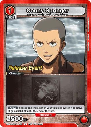 Conny Springer (079) (UEPR/AOT-1-079) - UE10BT Attack on Titan Release Event Cards