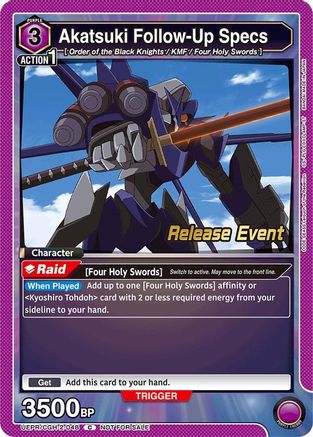 Akatsuki Follow-Up Specs (UEPR/CGH-2-048) - UEX03BT CODE GEASS Lelouch of the Rebellion Vol2 Release Event Cards