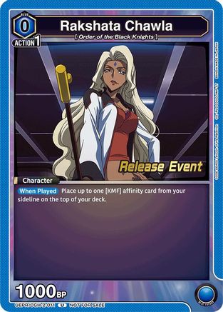 Rakshata Chawla (UEPR/CGH-2-011) - UEX03BT CODE GEASS Lelouch of the Rebellion Vol2 Release Event Cards