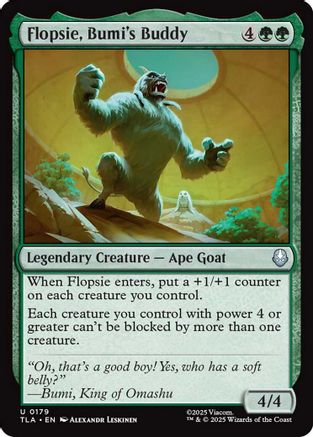Flopsie, Bumi's Buddy (TLA-179) - Avatar: The Last Airbender Foil
