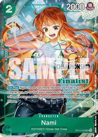 Nami (CS 25-26 Finalist Card Set 1) (OP10-033) - One Piece Promotion Cards Foil - Golden Apple Comics