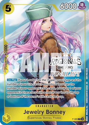 Jewelry Bonney (Online Regional Finalist Card Set 2025 Vol.2) (P-085) - One Piece Promotion Cards Foil - Golden Apple Comics