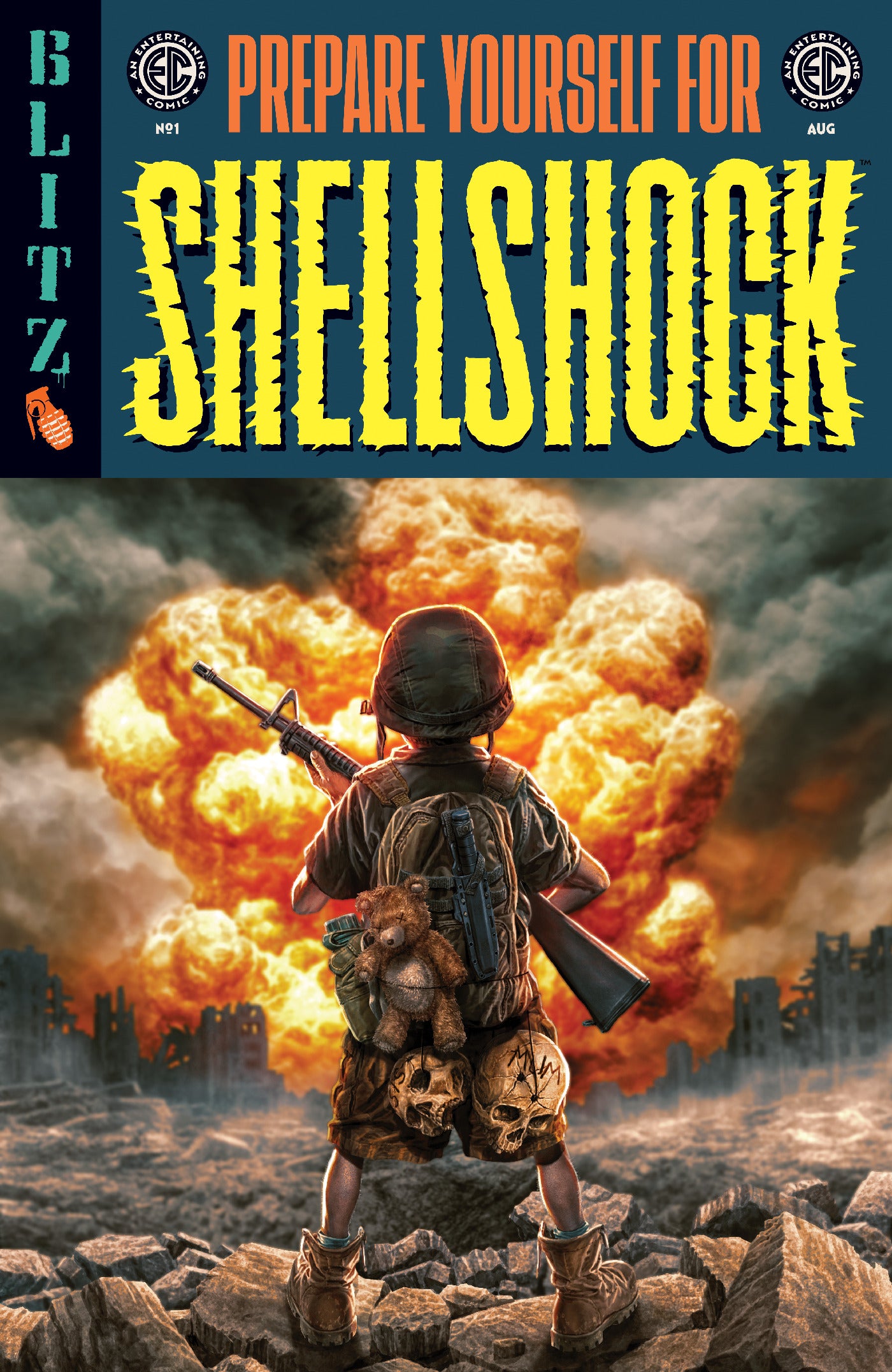 Ec Shellshock #1 A1 Cover Set Of 7 1:10 1:20 1:50 (08/19/2026) Oni