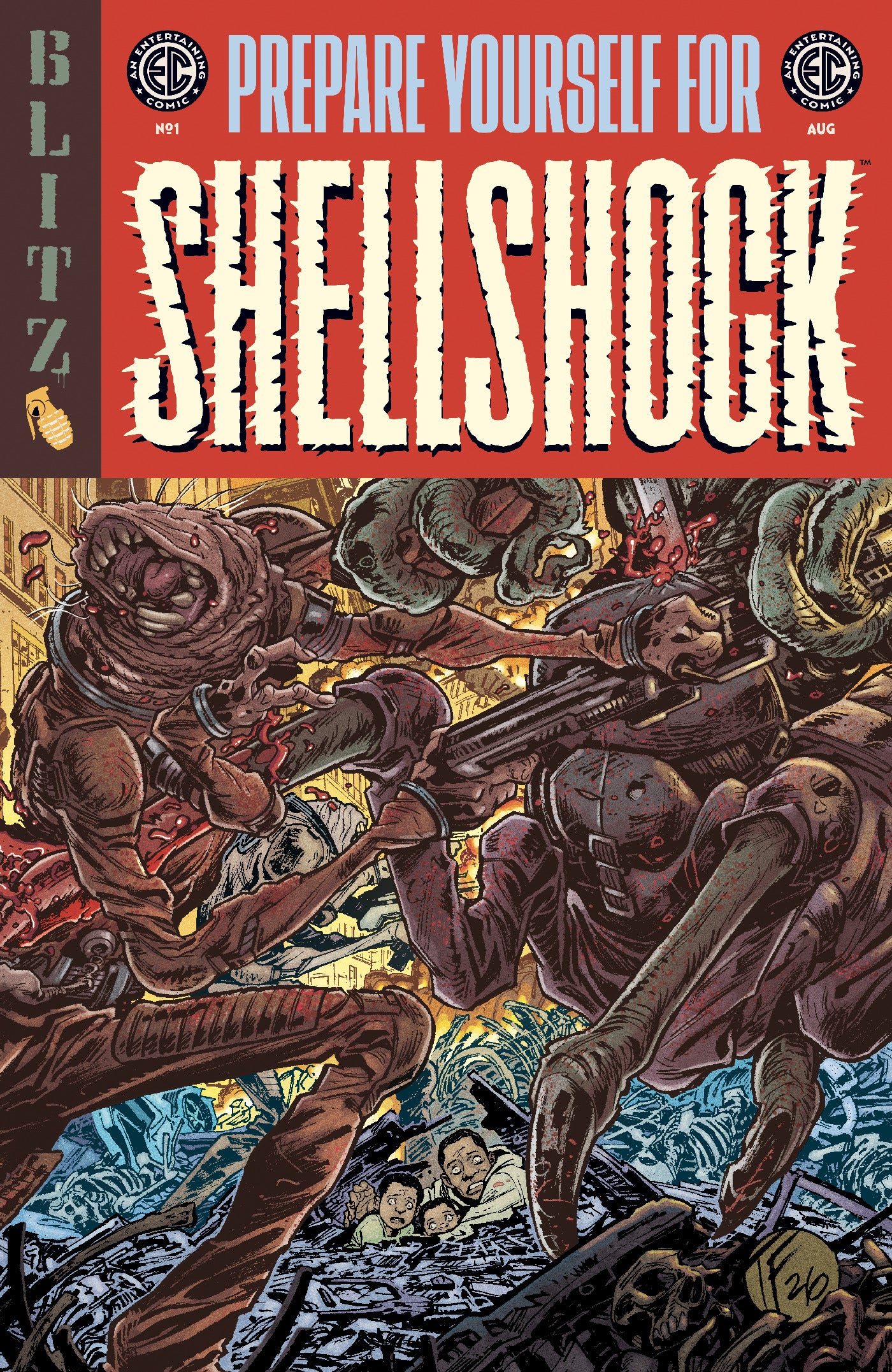 Ec Shellshock #1 A1 Cover Set Of 7 1:10 1:20 1:50 (08/19/2026) Oni