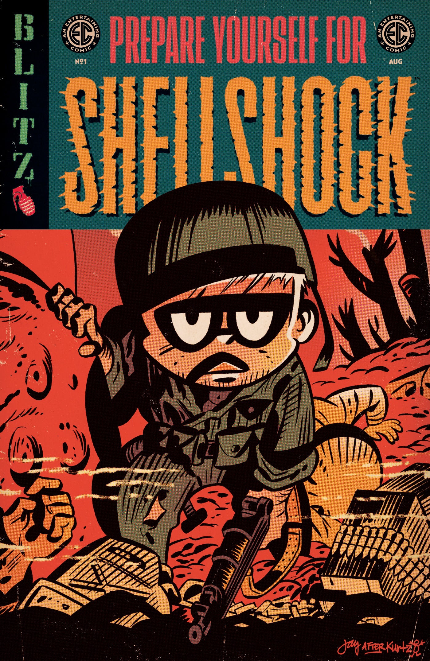 Ec Shellshock #1 A1 Cover Set Of 7 1:10 1:20 1:50 (08/19/2026) Oni