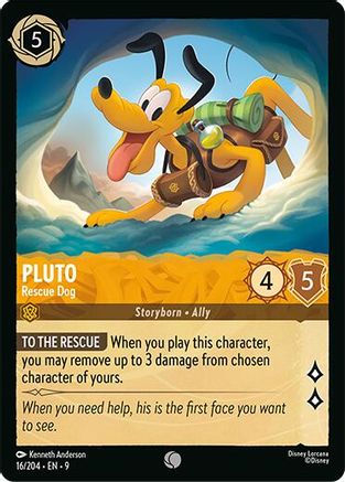 Pluto - Rescue Dog (16/204) - Fabled Cold Foil