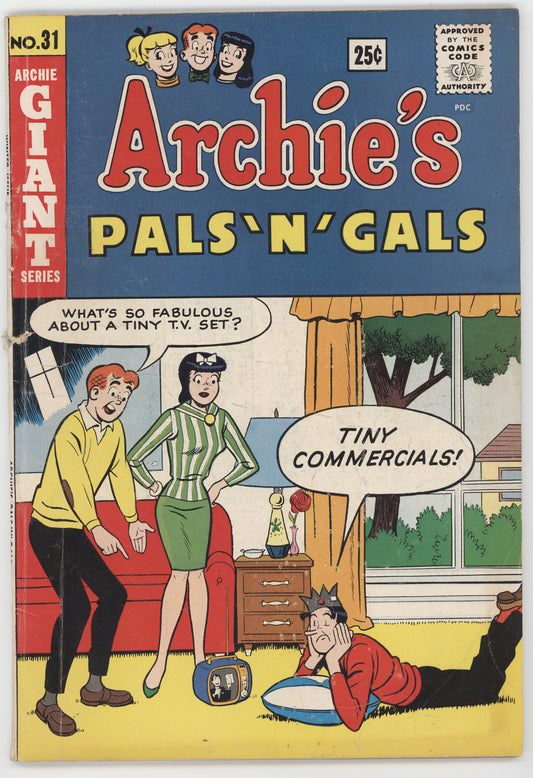 Archie's Pals and Gals 31 Archie 1964 VG FN Betty Veronica Swimsuit Bikini Pin-Ups GGA