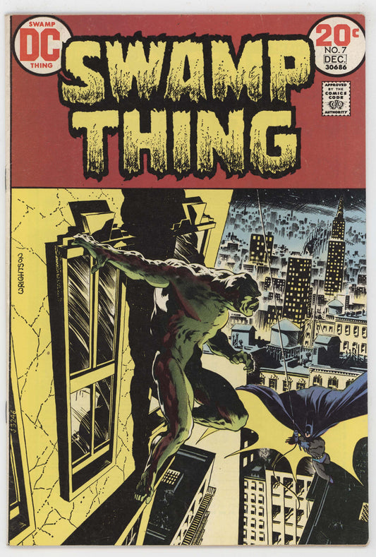 Swamp Thing 7 DC 1973 FN Bernie Wrightson Len Wein Batman