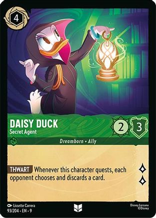 Daisy Duck - Secret Agent (93/204) - Fabled Cold Foil