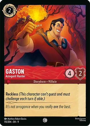 Gaston - Arrogant Hunter (115/204) - Fabled