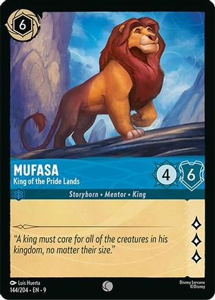 Mufasa - King of the Pride Lands (144/204) - Fabled Cold Foil