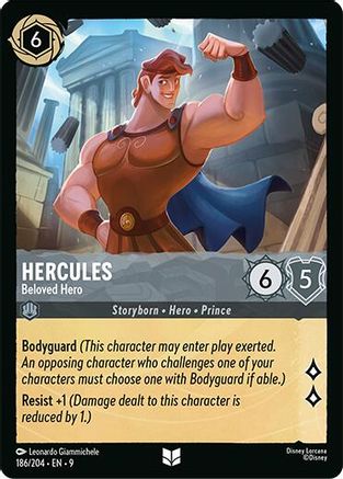 Hercules - Beloved Hero (186/204) - Fabled Cold Foil