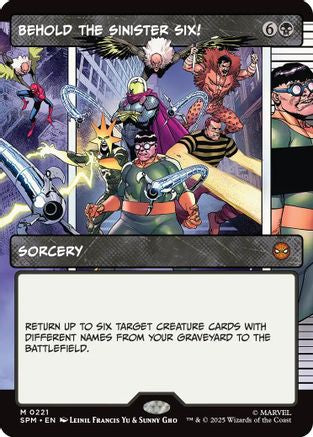 Behold the Sinister Six! (Showcase) (SPM-221) - Marvel's Spider-Man Foil