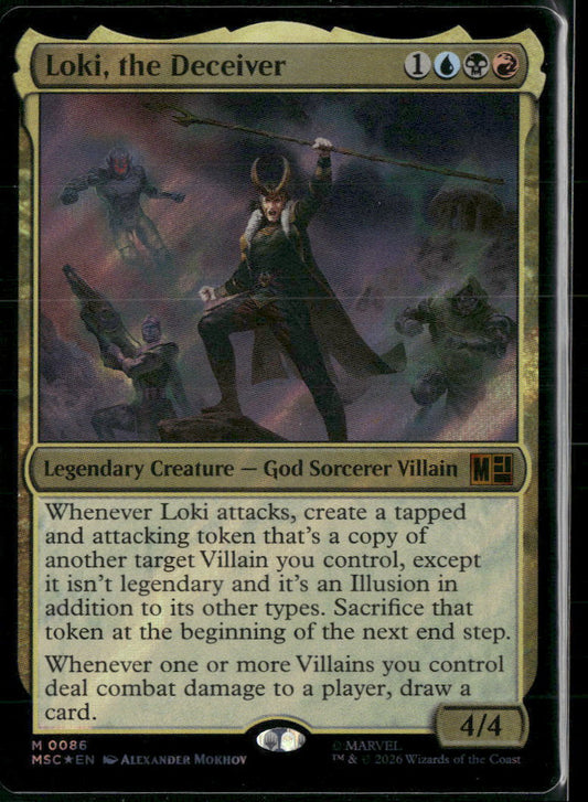 Commander: Marvel Super Heroes Loki, the Deceiver (Surge Foil) #86