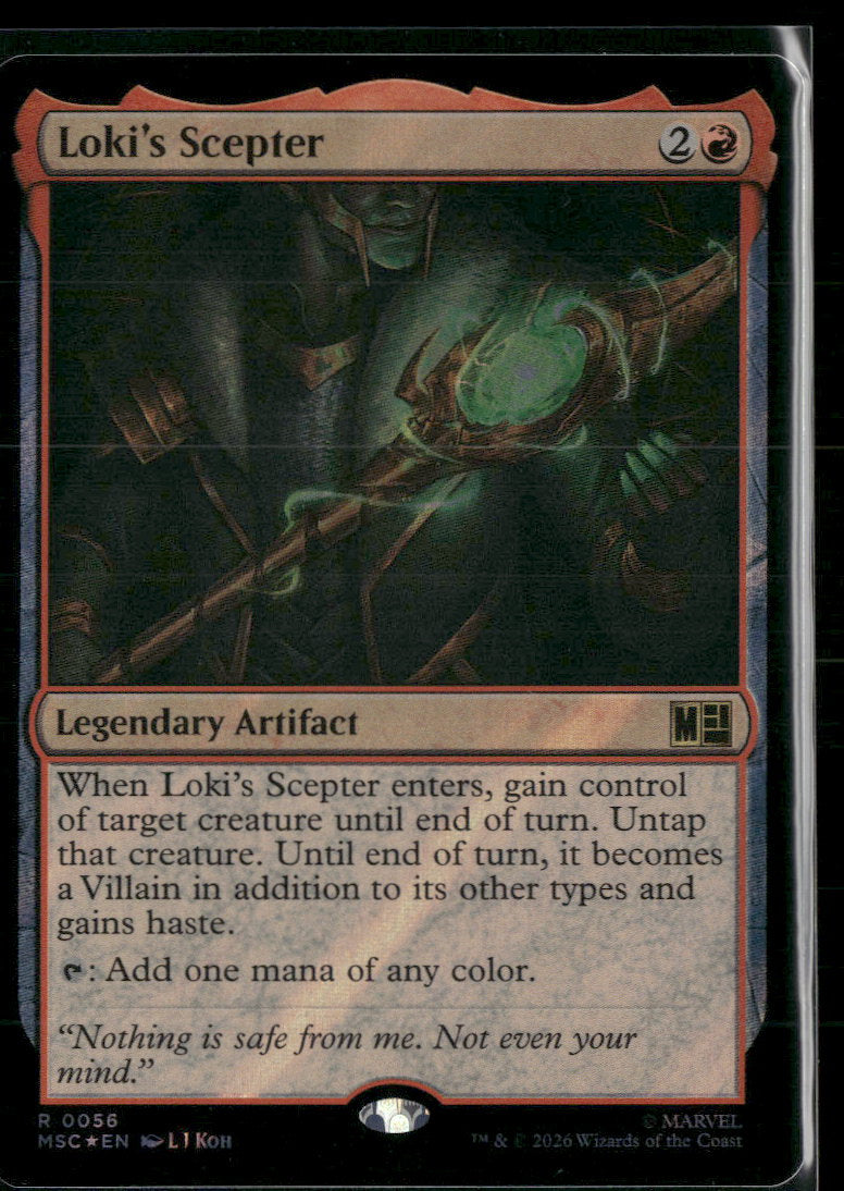 Commander: Marvel Super Heroes Loki's Scepter (Surge Foil) #56