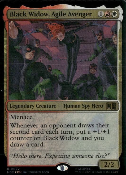 Commander: Marvel Super Heroes Black Widow, Agile Avenger (Surge Foil) #77