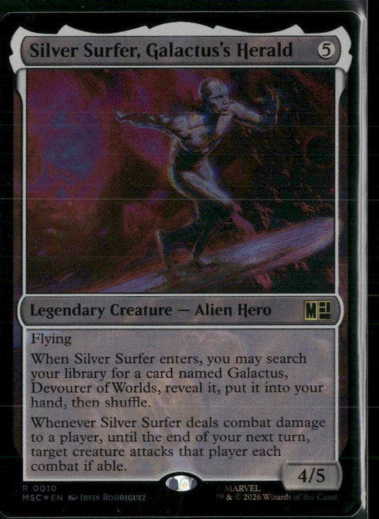 Commander: Marvel Super Heroes Silver Surfer, Galactus's Herald (Surge Foil) #10