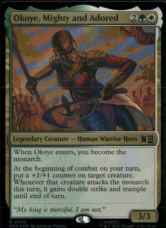 Commander: Marvel Super Heroes Okoye, Mighty and Adored (Surge Foil) #89